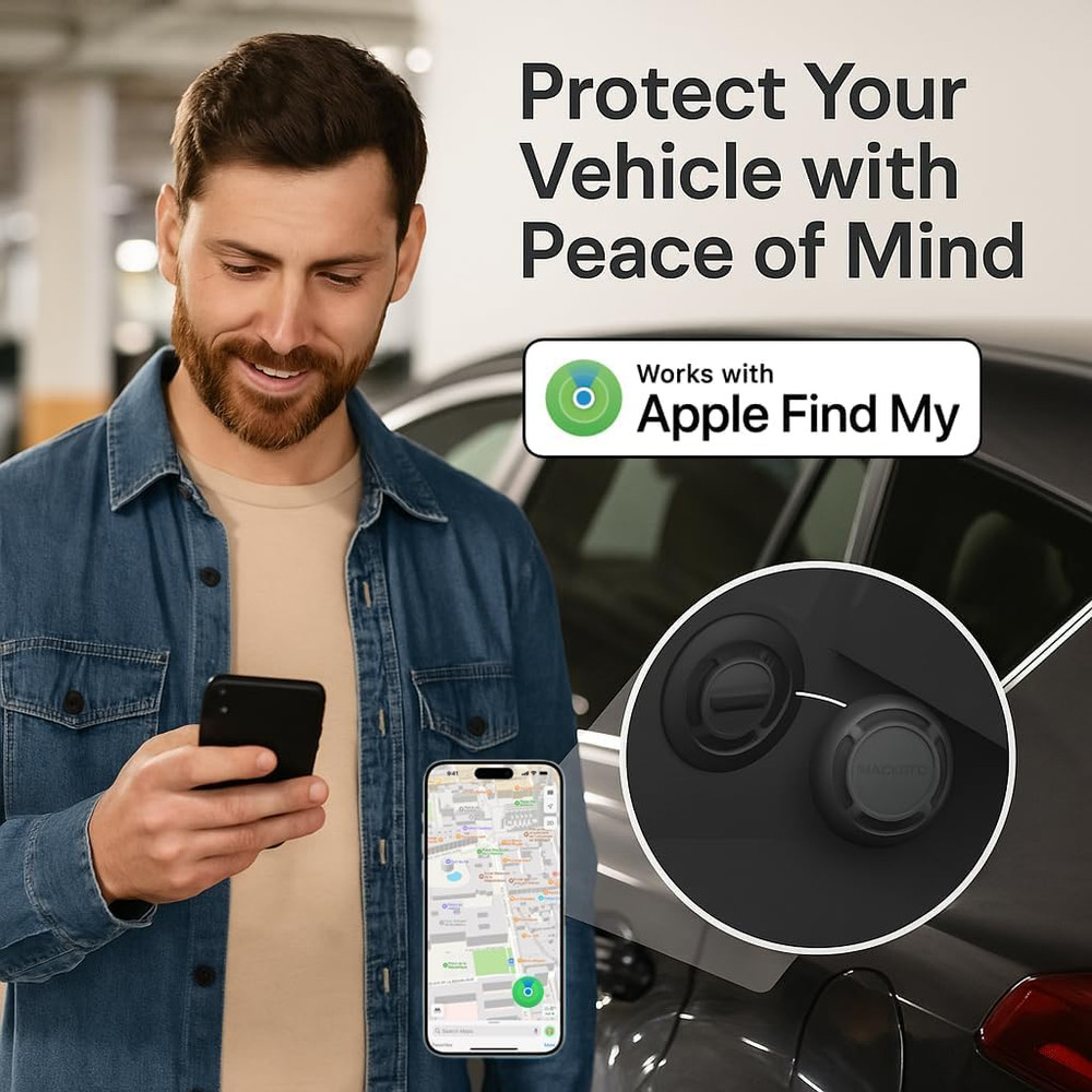 Magnetic Hidden GPS Tracker for Vehicles – Long Battery Life, No Subscription…