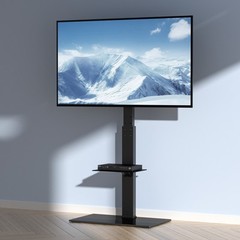 VEVOR TV Stand Mount Swivel Universal TV Stand for 32″-85″ TVs Adjustable Height