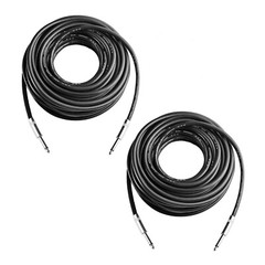 2Pcs 6 Feet Professional 1/4″ to 1/4″ Speaker Cables, Pair 6 ft 12 Gauge 1/4 …