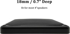 Speaker Subwoofer Guard Protector Square 4 inch ABS Plastic Metal Mesh 2Pcs