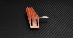 Custom-Made Headshell for Lenco L75 made of Rosewood by Stanley-Engineering
