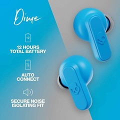 Skullcandy Dime True Wireless In-Ear Earbud -BLUE/GRAY (Certified Refurbished)