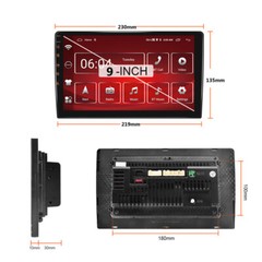 Android Car Radio Autoradio 2+32G 2 Din 9inch WIFI GPS Audio Multimedia Player
