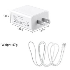 5V USBC Charger For Koonie F6201 and Ausic P30 10 Inch Camping Misting Fan 11L
