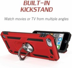 Heavy Duty Dual Layer Case 360° Rotating Ring Kickstand for iPod Touch 7 6 5th