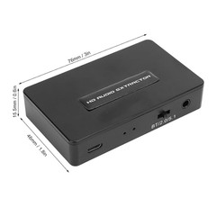 HDMI Audio Extractor Converter 4K 30Hz, HDMI to HDMI Bluetooth SPDIF 3.5Mm