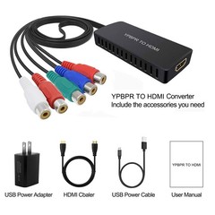 Component to HDMI Converter, YPbPr/RGB+R/L to HDMI Converter Adapter, Support 72