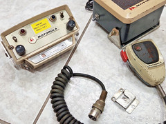 VINTAGE MOTOROLA RADIO SET FOR ANTIQUE POLICE CAR/FIRE TRUCK RESTORATION ADAM 12