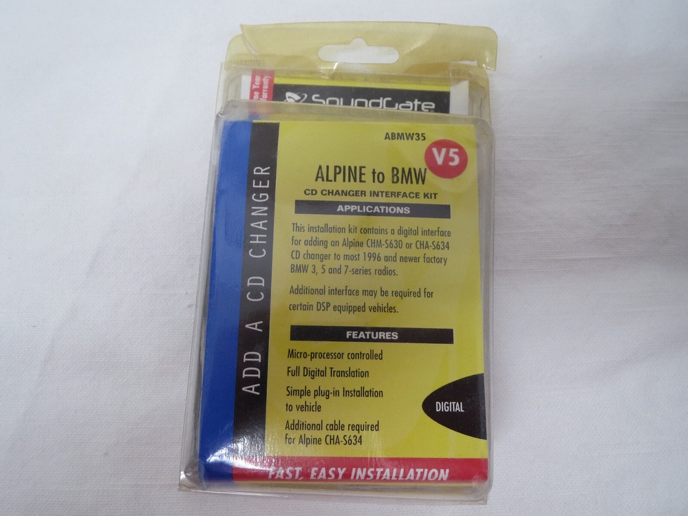 Soundgate ABMW35 V5 Alpine Cd Disc Changer Interface For BMW Model Vehicles New