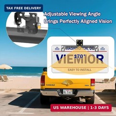 Universal Car Rear View Camera License Plate Bracket, Premium Backup Camera Lice