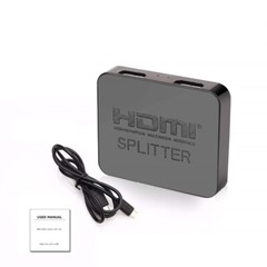 HDMI Splitter 1 in 2 out 4K, HDMI Splitter 1 To 2 Amplifier For Full HD 1080P 3D