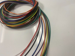 22 AWG TXL HIGHTEMP AUTOMOTIVE POWER WIRE 10 SOLID COLORS 5 FT EA