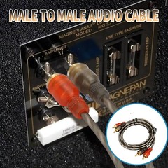 2 PCS RCA Cables 2 Channel Twisted 4Ft Car Audio Shielded Interconnect Amp Wire