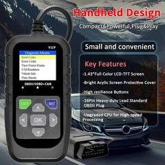 Car OBD2 Scanner Diagnostic Tool Code Reader Voltage Tester Check Engine Light