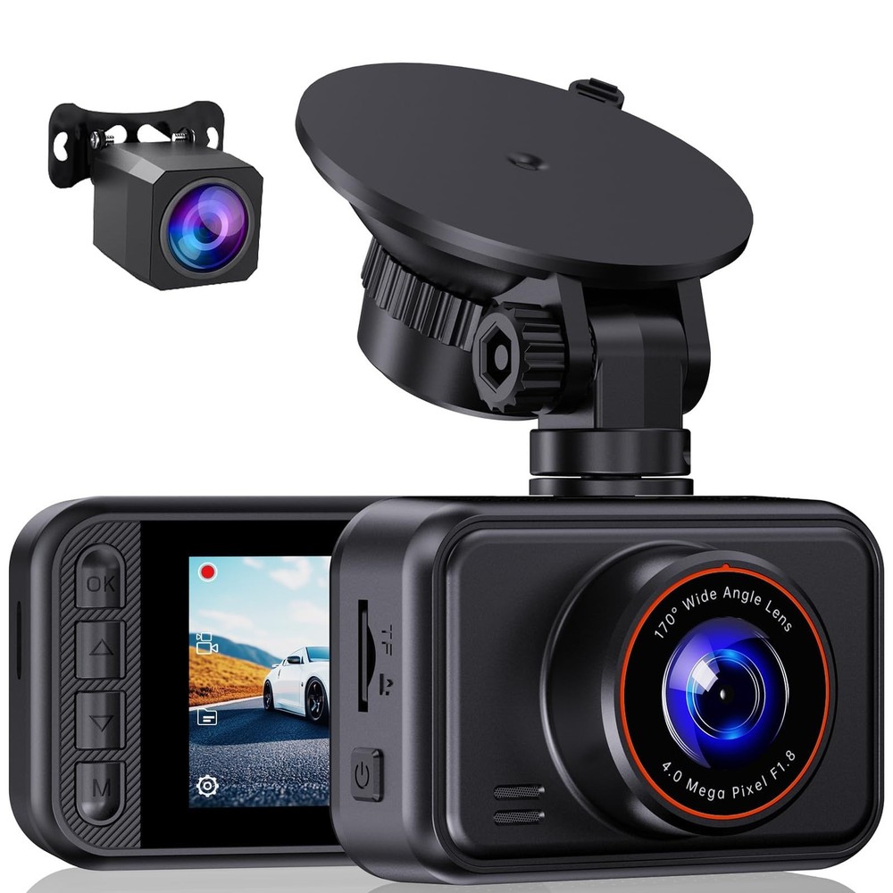 Dash Cam Front and Rear, 2.5K Dual Dash Camera for Cars, 2560P Mini Car Camer…