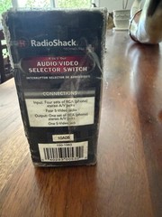 RadioShack 4-In/1-Out A/V Selector Switch Composite to S-Video 150-1983
