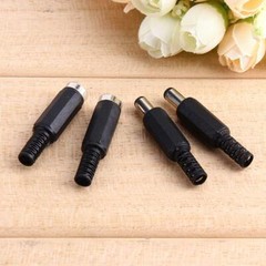 100/10Pcs 2.1*5.5mm DC Power Plug Jack Adapter DC Power Connector Male & Female
