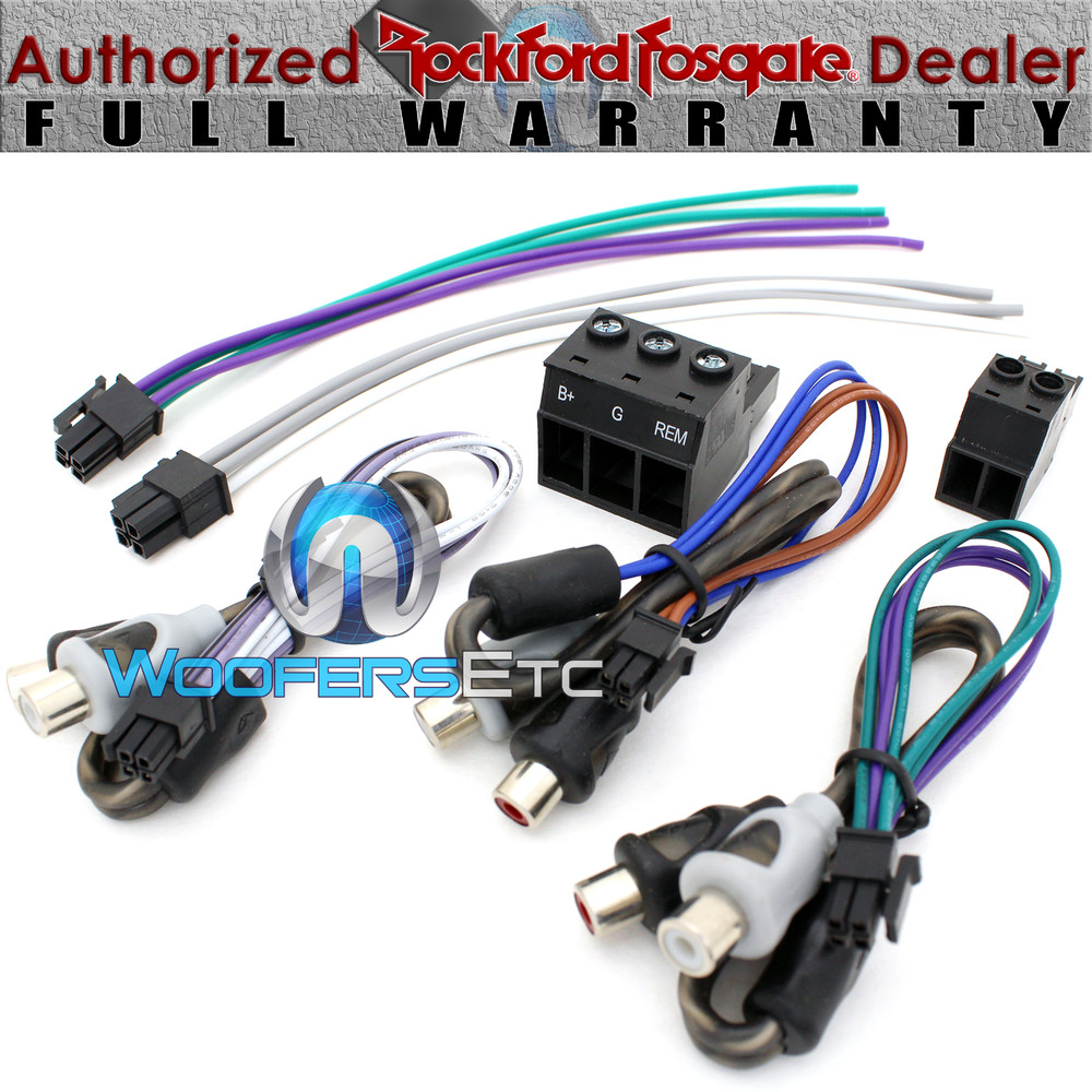 PLUGS HARNESSES INPUT OUTPUT SPEAKER M5-1500X5 ROCKFORD FOSGATE