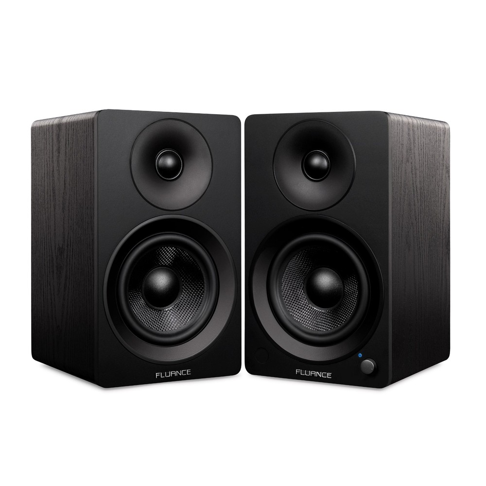 Fluance Powered 5” Stereo Bookshelf Speakers for Turntable, TV PC & Bluetooth 5
