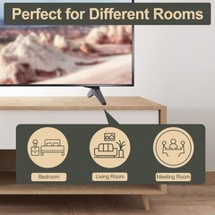 Durable ABS TV Stand Legs Replacement for Selected LG Televisions – Modern Black