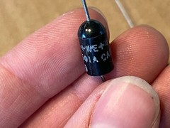2 NOS Vintage 1970s Western Electric 5 uf 35v Tantalum 601A Capacitors TESTED!
