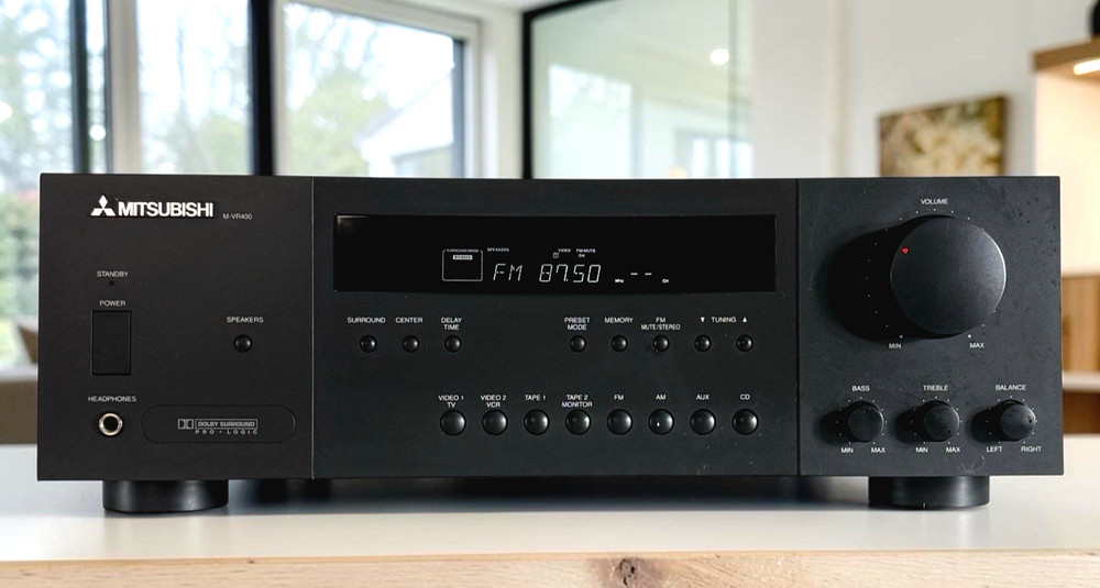 Mitsubishi M-VR400 Stereo AM/FM AV Receiver 5.1 Dolby Surround 240W No Remote