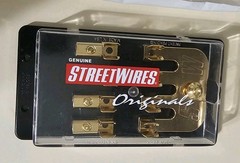 ESOTERIC STREETWIRES FUSE BLOCK 24K GOLD PLATED OVER SOLID BRASS USA