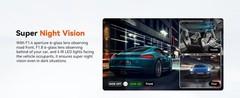 Vantrue N4 3 Channel 4K Dash Cam, 24 Hours Parking Mode, Support 512GB Max, USA