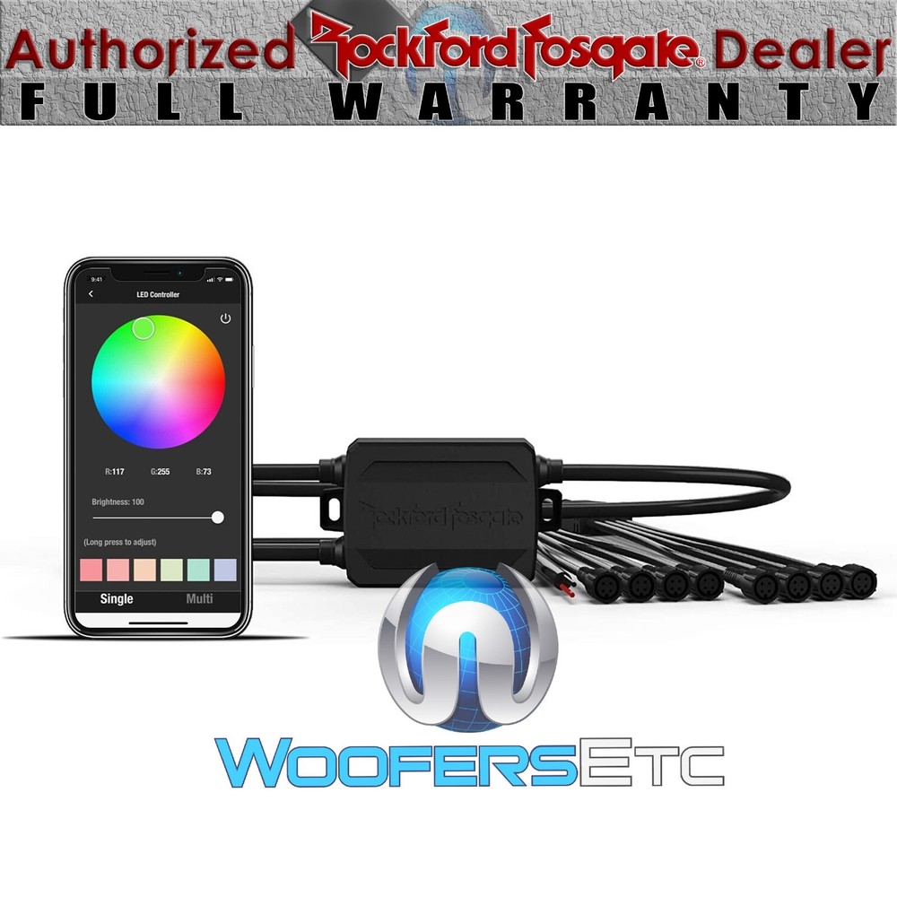 OPEN BOX ROCKFORD FOSGATE PMX-RGB PUNCH UNIVERSAL RGB LED LIGHT CONTROLLER