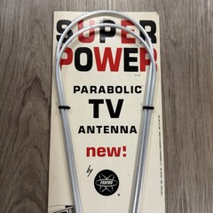 Vintage 1968 Fedtro Super Power Parabolic TV Rabbit Ear Antenna TV-8 FM UHF VHF