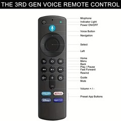New Voice Remote Control for Amazon Fire TV Stick Lite 4K 3rd Gen Alexa L5B83G