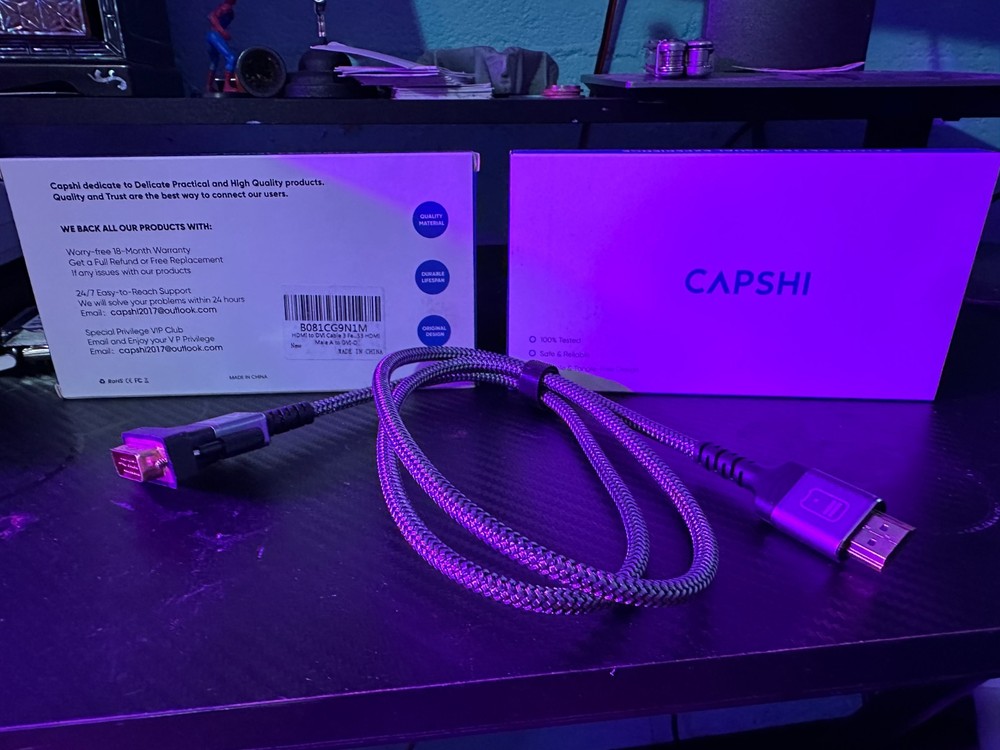 Capshi HDMI a to DVI Adapter Cable, High-Speed Gold-Plated Plug 3 Ft LOT OF 50