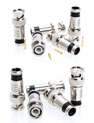 BNC Compression Connector For RG59 / RG6 Coaxial Cable CCTV Multi-Pack LOT