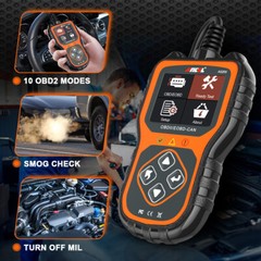 Car OBD II OBD2 Code Reader Scanner Shut Off Engine Fault Light Diagnostic Tool