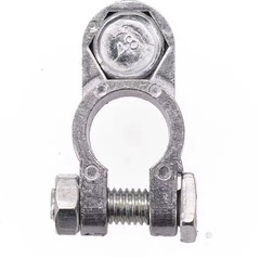 1 Pair Car Battery Terminal Clamp Zinc Alloy Positive Negative Connectors – NEW