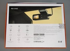 Rexing V1 Lite 2K Wi-Fi Dash Cam with USB-C Connection and 32GB microSD Card