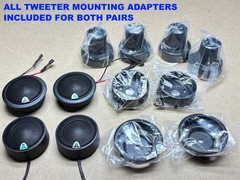 JL AUDIO EVOLUTION C3-650 6.5 MID-RANGE WOOFERS + TWEETERS …. NICE SEE INFO!