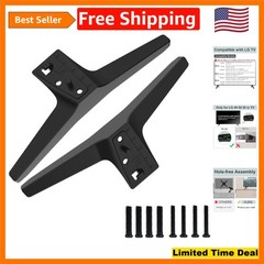 Durable ABS LG TV Stand Legs Replacement for 49-55 Inch TVs – Supports 80 lbs
