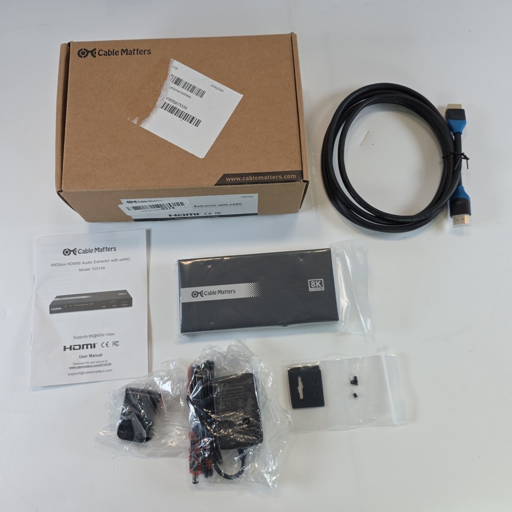 Cable Matters 48Gbps HDMI Audio Extractor With eARC Model 103104