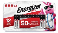ENERGIZER MAX AAA BATTERIES BRAND NEW IN RETAIL PACKAGE 24 COUNT EXP 12/2028