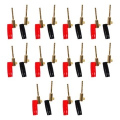 Easy Installation 20 Pcs Speaker Pin Connectors 2mm Gold Plated Banana Plugs