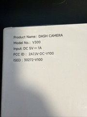 Veement V300 Black 256GB Support Full HD Front & Rear WiFi Dash Camera Cars