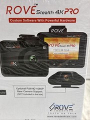 ROVE Stealth 4K Dash Cam Front Night Vision Motion Detection 3840x2160P GPS WiFi