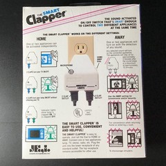 Smart CLAPPER On/Off Sound Light Sensor Wireless Switch NEW Sealed Box Vintage