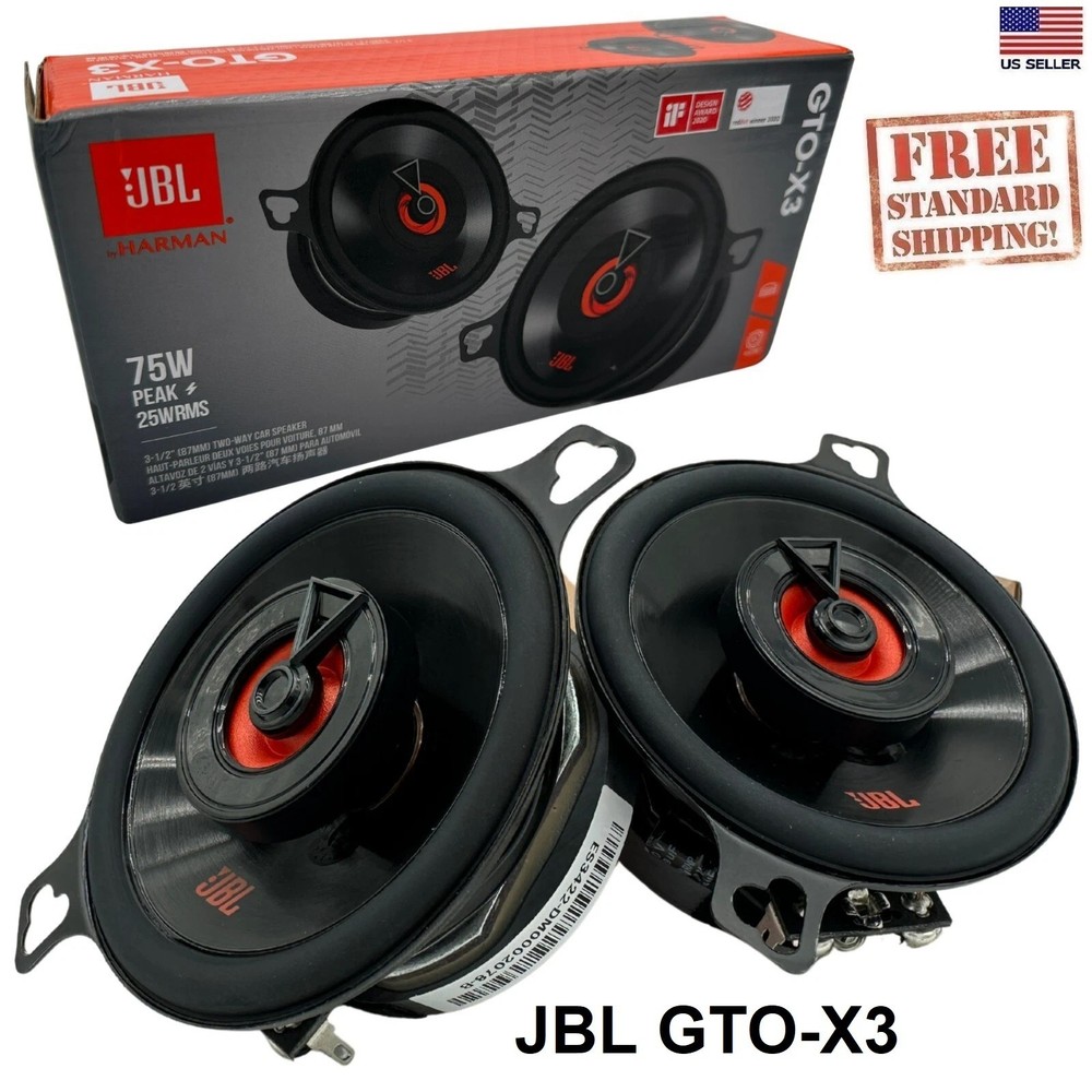 JBL GTO-X3 GTO Series 3.5″ 3-1/2″ 2-Way 75W Car Speakers Crystal CLEAR -GX328
