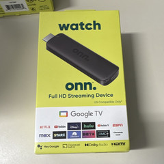 onn. Full HD Streaming Device 1080p Google TV 8GB HDMI Wi-Fi Black