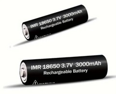2PCS 3.7V 3000mAh Rechargeable Batteries High Capacity Lithium ion Button top