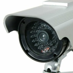 2 Pack Solar Power Fake Dummy Surveillance Security Camera CCTV & Record Light