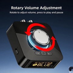 Bluetooth 5.0 Receiver Transmitter Wireless Audio Adapter AUX RCA USB TF for TV