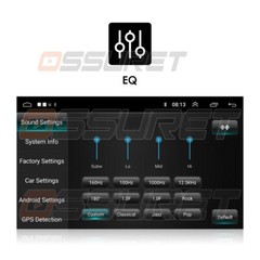 Single 1 DIN Rotatable 10.1inch Android Touch Screen Car Stereo Radio GPS Wifi